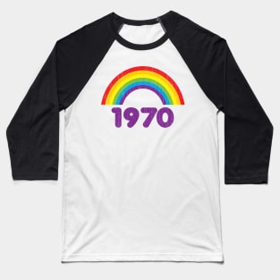 1970 Rainbow Baseball T-Shirt